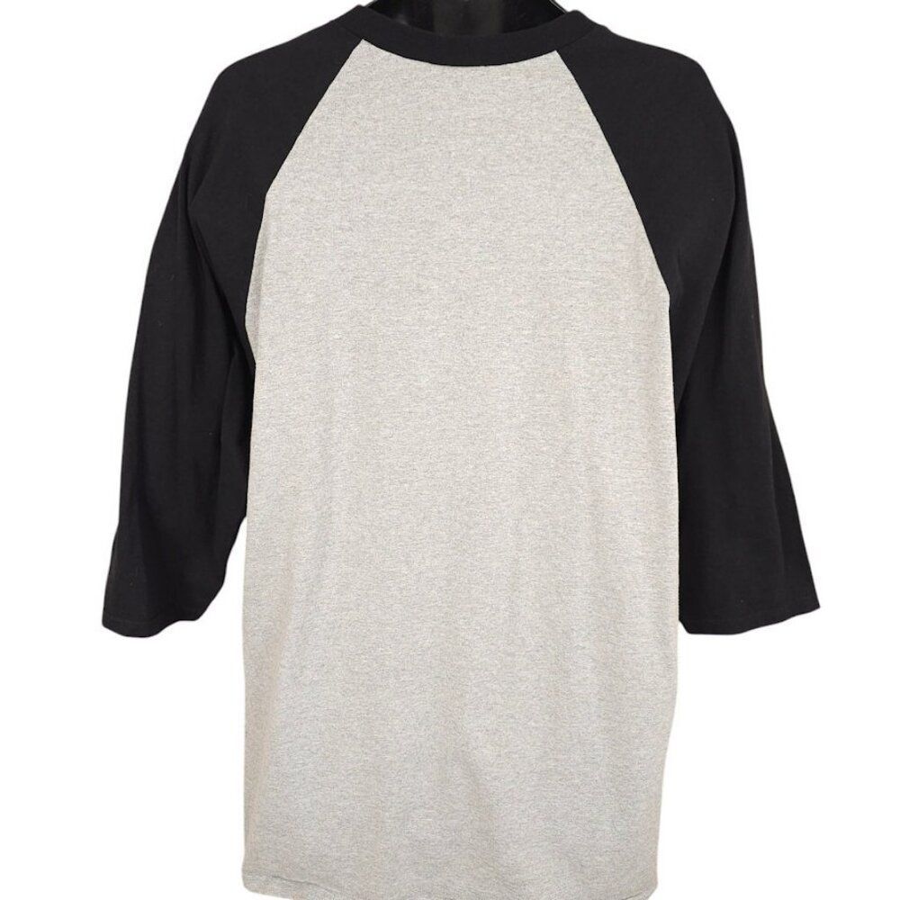 Vintage Chicago White Sox T Shirt Mens Size 2XL Y2K Gray MLB Baseball Raglan Tee - Picture 5 of 7
